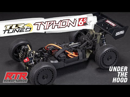 1/8 TLR Tuned TYPHON 6S 4WD BLX Buggy RTR, Red/Blue