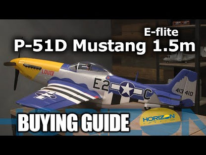 P-51D Mustang 1.5m Smart BNF Basic w/AS3X & SAFE Select