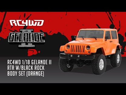 1/18 Gelande II RTR w/ Black Rock Body Set, Orange