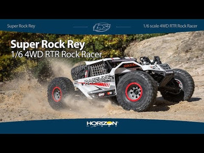 1/6 Super Rock Rey V2 4WD Brushless Rock Racer RTR, Gray (Requires battery & charger)