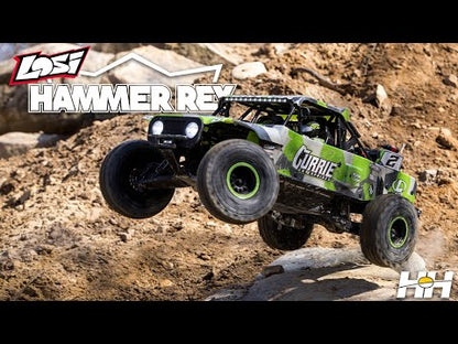 1/10 Hammer Rey U4 4WD Rock Racer Brushless RTR w/Smart & AVC, Green/Gray